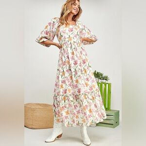 Floral Print Maxi Dress